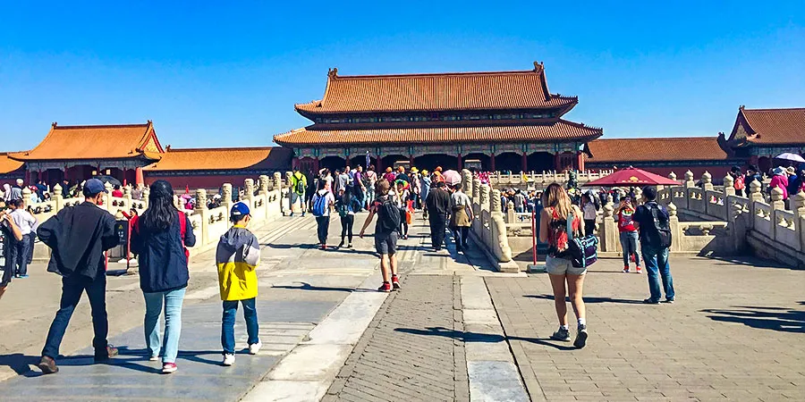 Crowded Forbidden City