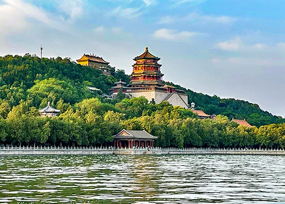 Distant View of Buddhist Incense Tower