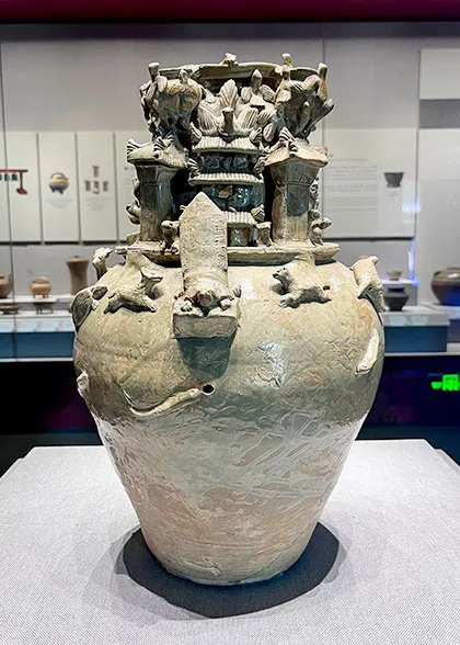 Celadon Granary Jar