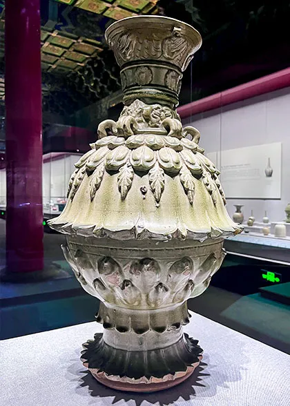 Celadon Lotus Vase