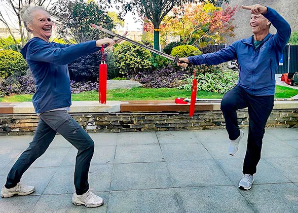 Sword Dance in Changsha Martyr Memorial Park