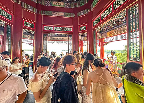 Inside Clear Radiance Pavilion