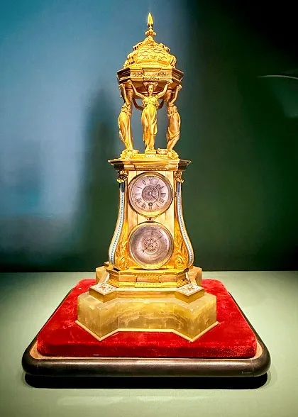 Gilded Pavilion Clock
