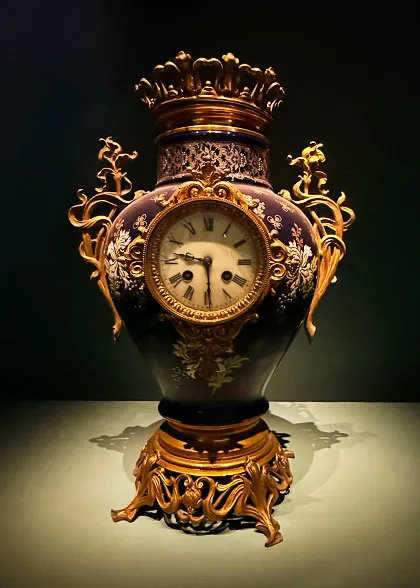 Gilded Porcelain Clock