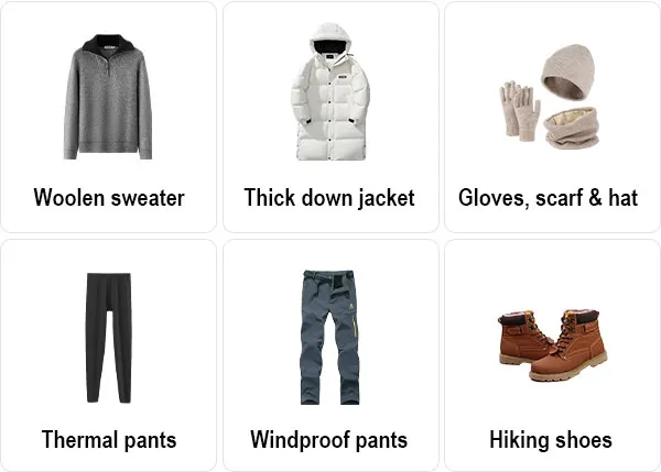 What to wear to the Great Wall in January