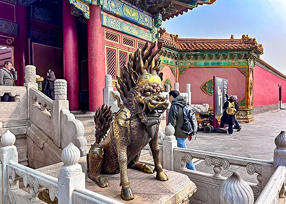 "Qilin" Sculpture at the Palace Gate 