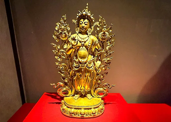 Buddha Statue Exhibited in the Palace