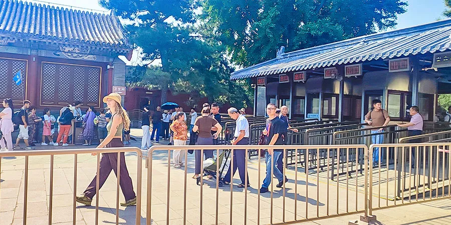 Ticket Checking at East Palace Gate