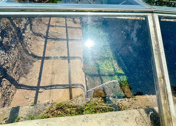 Excavated Area Covered With a Glass Enclosure