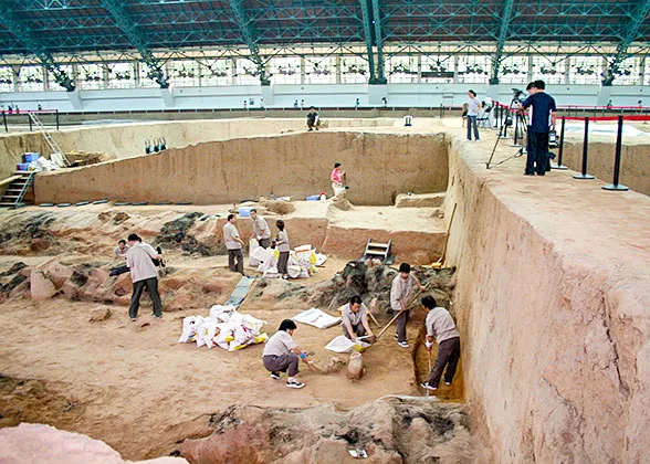 Excavation Work in Pit 1