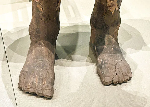 Feet of Terracotta Warrior Figure