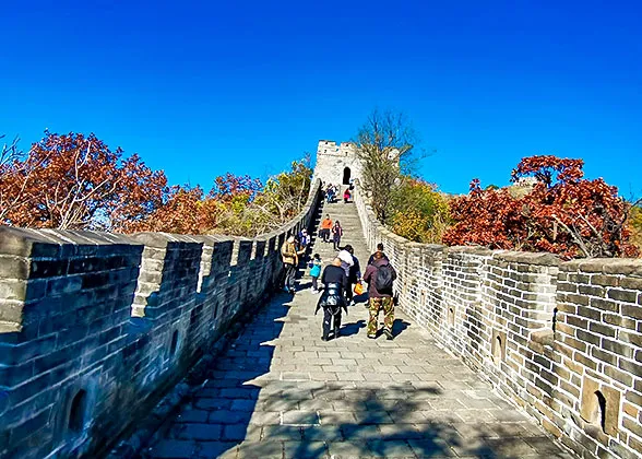 The flat section of Mutianyu Great Wall