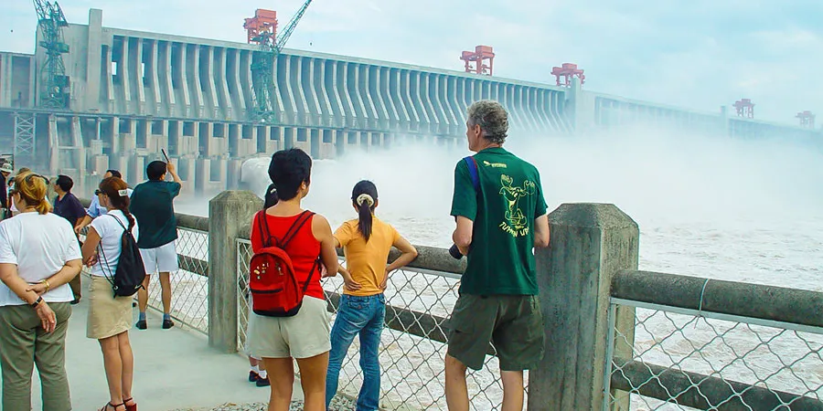Flood Discharging of the Three Gorges Dam in August