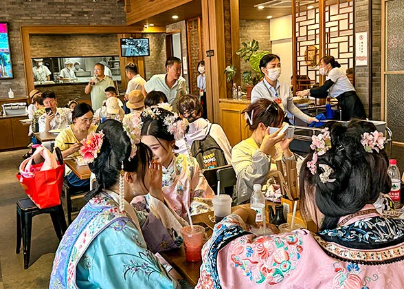 Inside the  Restaurant