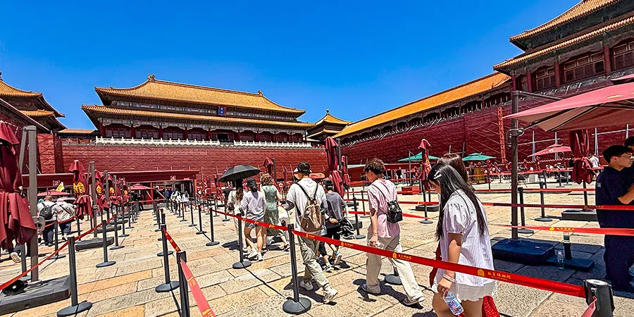 Queuing at the Opening Time