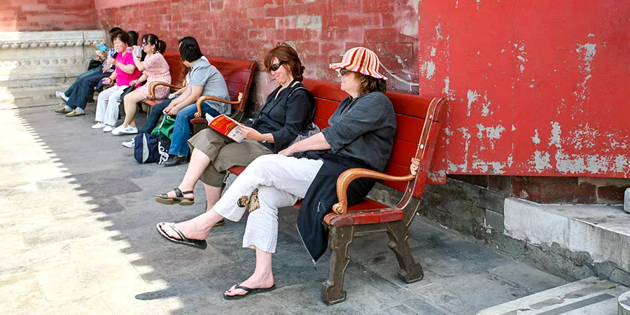 Taking a Break in the Forbidden City