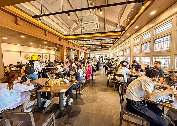 Peak Time inside a Forbidden City Restaurant