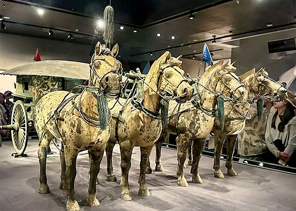Four Powerful Bronze Horses