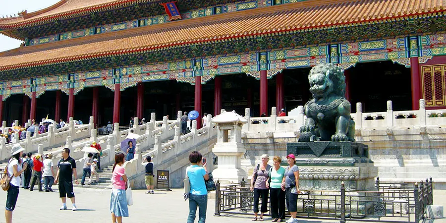 Stone Pavillion (Left of the Bronze Lion)
