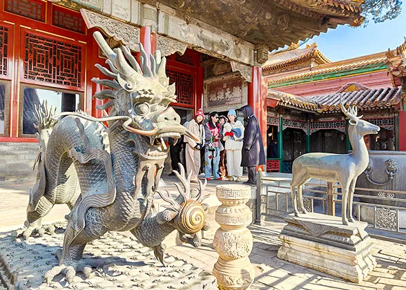 Bronze Dragon & Deer of the Palace