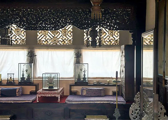 West Room, with a Mirror on the Right