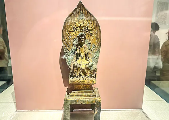 Gilt Maitreya Statue