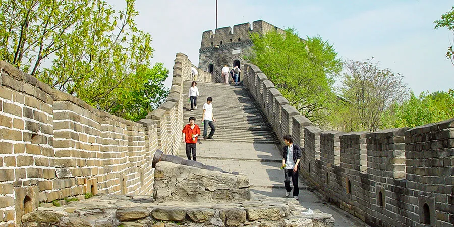 The Great Wall on a cloudy day in April