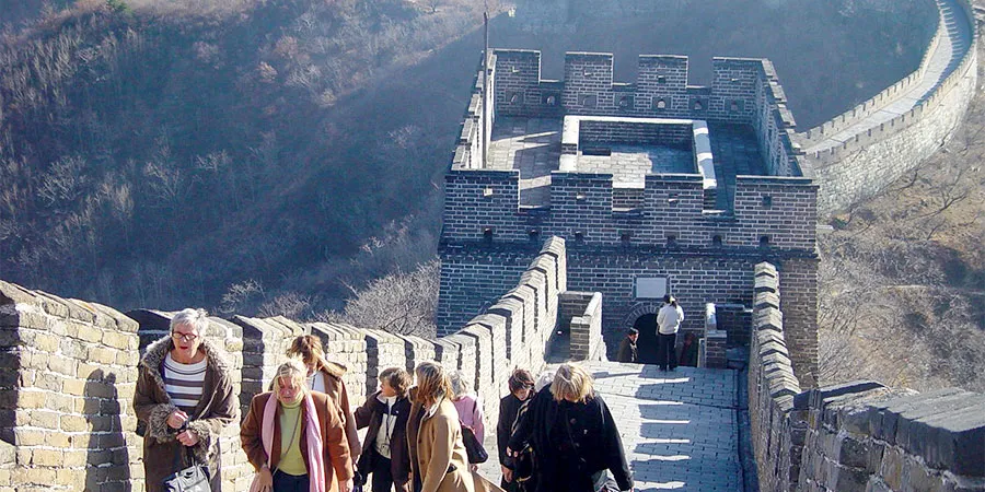 The Great Wall on a cloudy day in March
