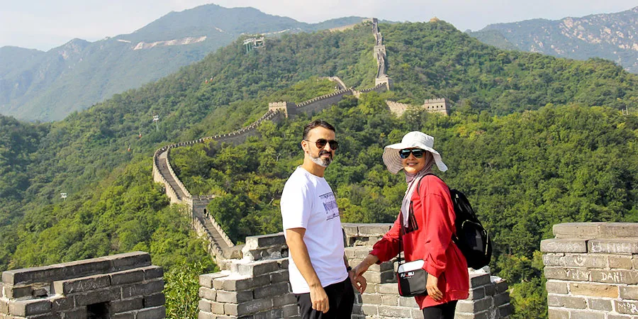 The Great Wall on a cloudy day in May