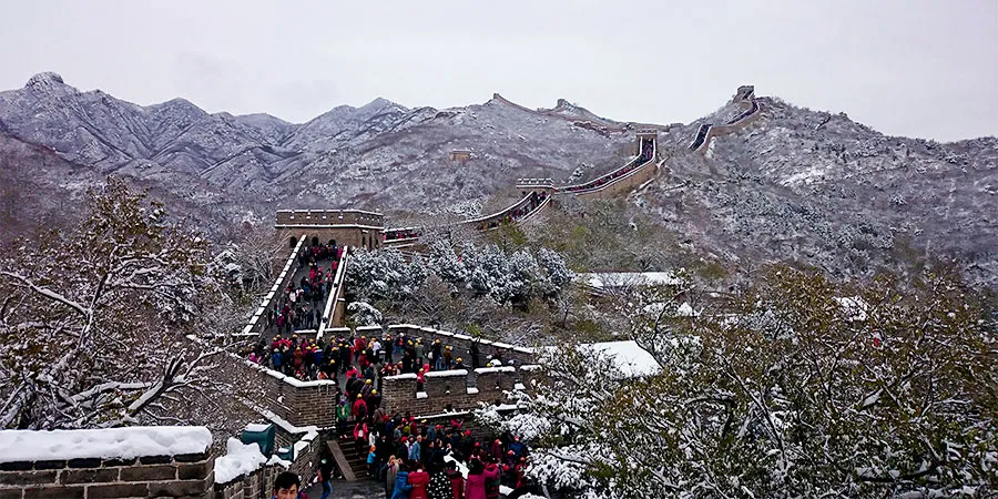 The Great Wall of China in February