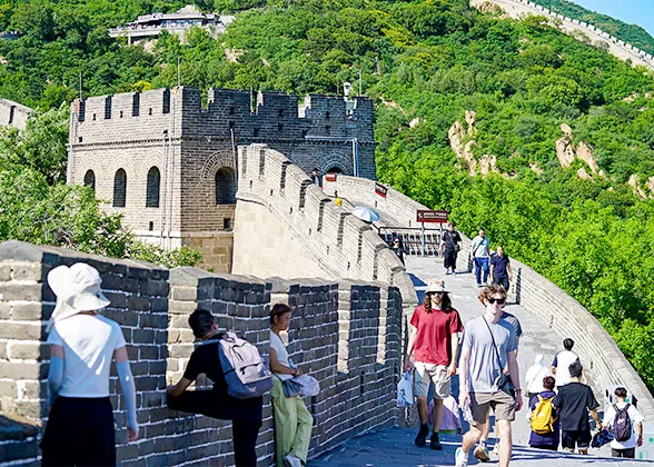 The Great Wall of China in July
