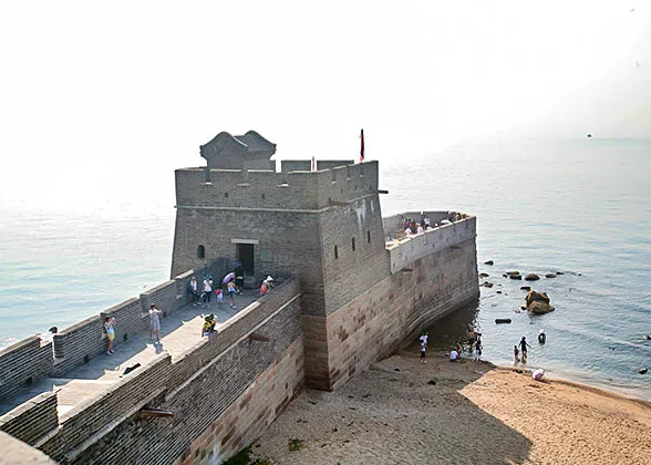 The Great Wall at a low altitude