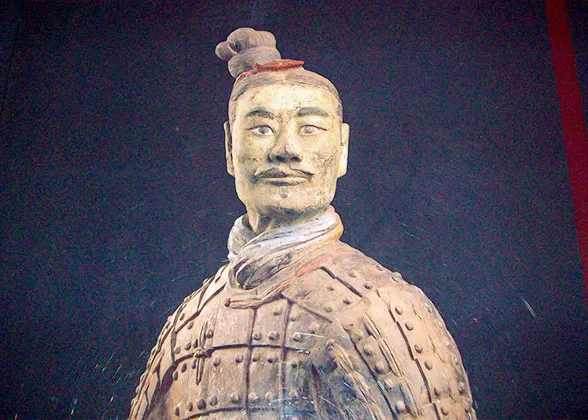 Green-faced Kneeling Archer