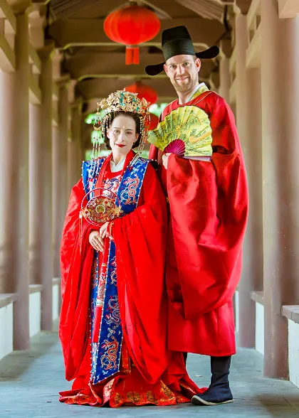 Our Guests Wear Chinese Traditional Wedding Costumes