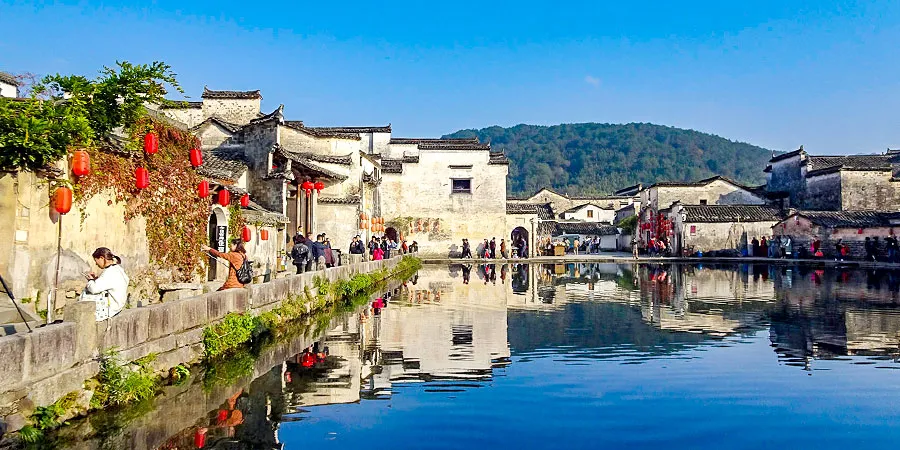 Ancient Village on Sunny Days of Huangshan