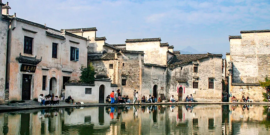 Traditional Residences on Overcast Day