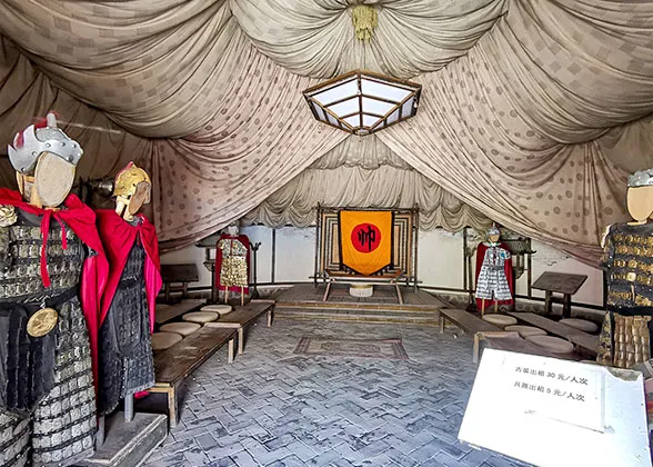 Inside the barrack of the first fire tower of the great wall