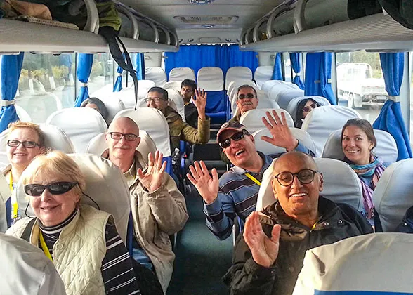 Our Quests in Beijing Tour Bus