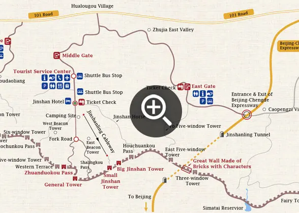 Jinshanling Map
