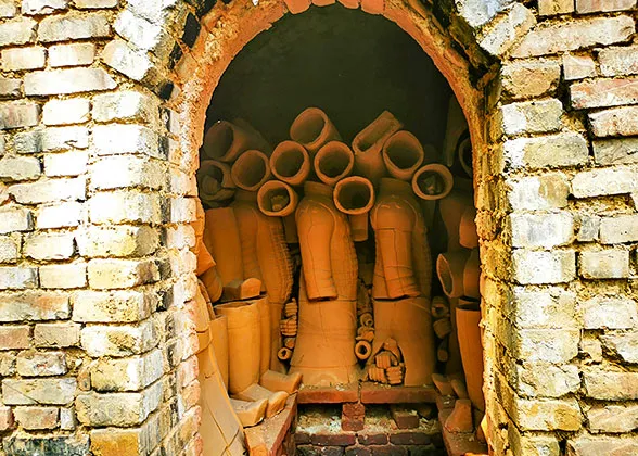 Kiln to Fire Terracotta Warrior Figures