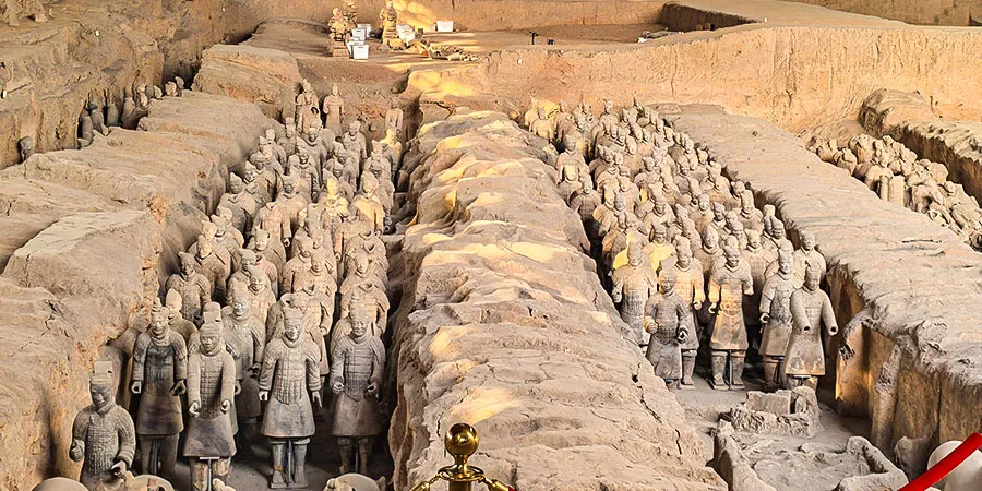 Life Sized Terracotta Warriors in Pit 1