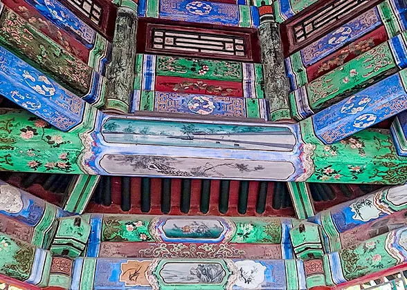 Spring Flowers inside the Pavilion