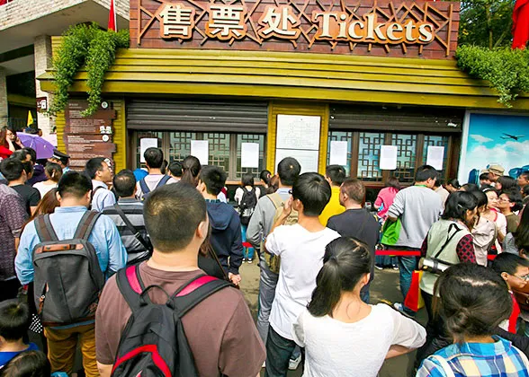 Long Lines at Ticket Gates