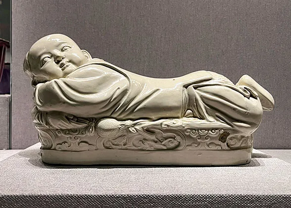 Child-shaped Porcelain Exhibited in the Hall