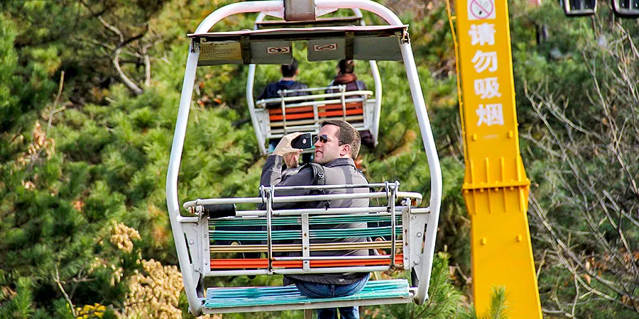 Overlooking the Mutianyu from Chairlift