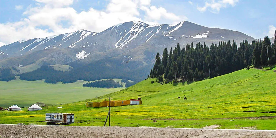 Beautiful Pamir Plateau in June
