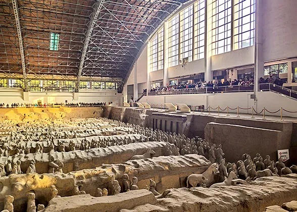 Partition Walls Isolating the Terracotta Warriors