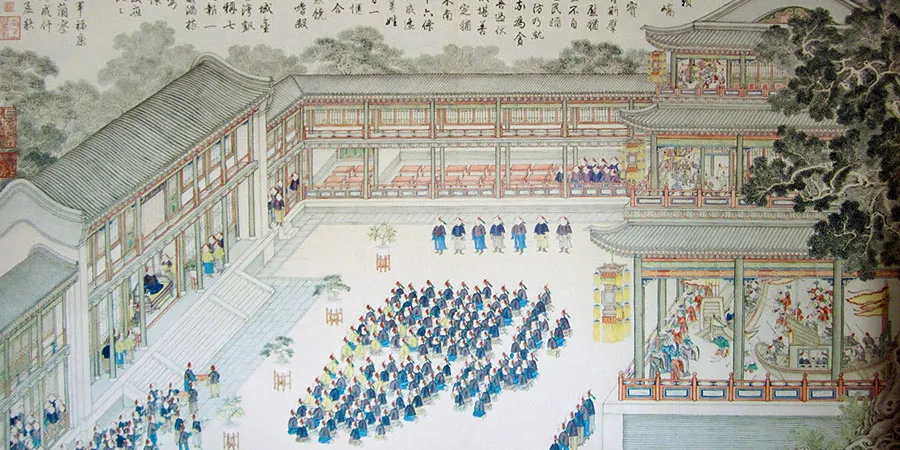 Painting of the Qing Court Watching Opera