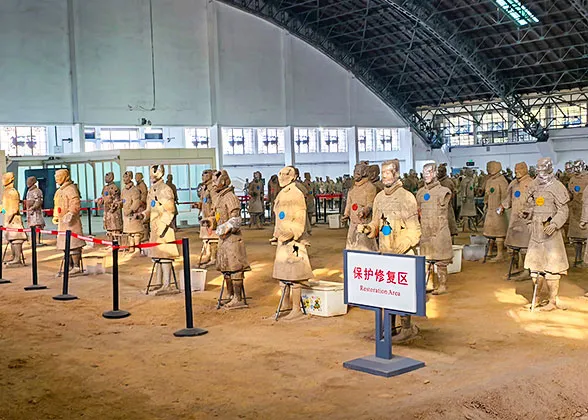 Preservation and Restoration Area in Pit 1