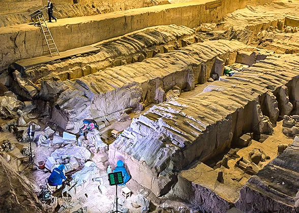 Restoration Work in Pit 2